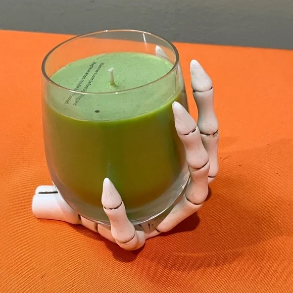 6/$25
Green Candle in Skeleton Hand Holder - Picture 3 of 13